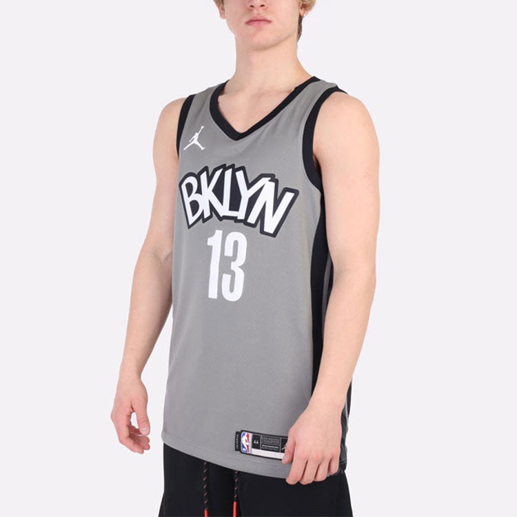 Nike NBA Brooklyn Kevin Durant 20 Basketball Jersey 'Grey White' CV9469-002 - 7