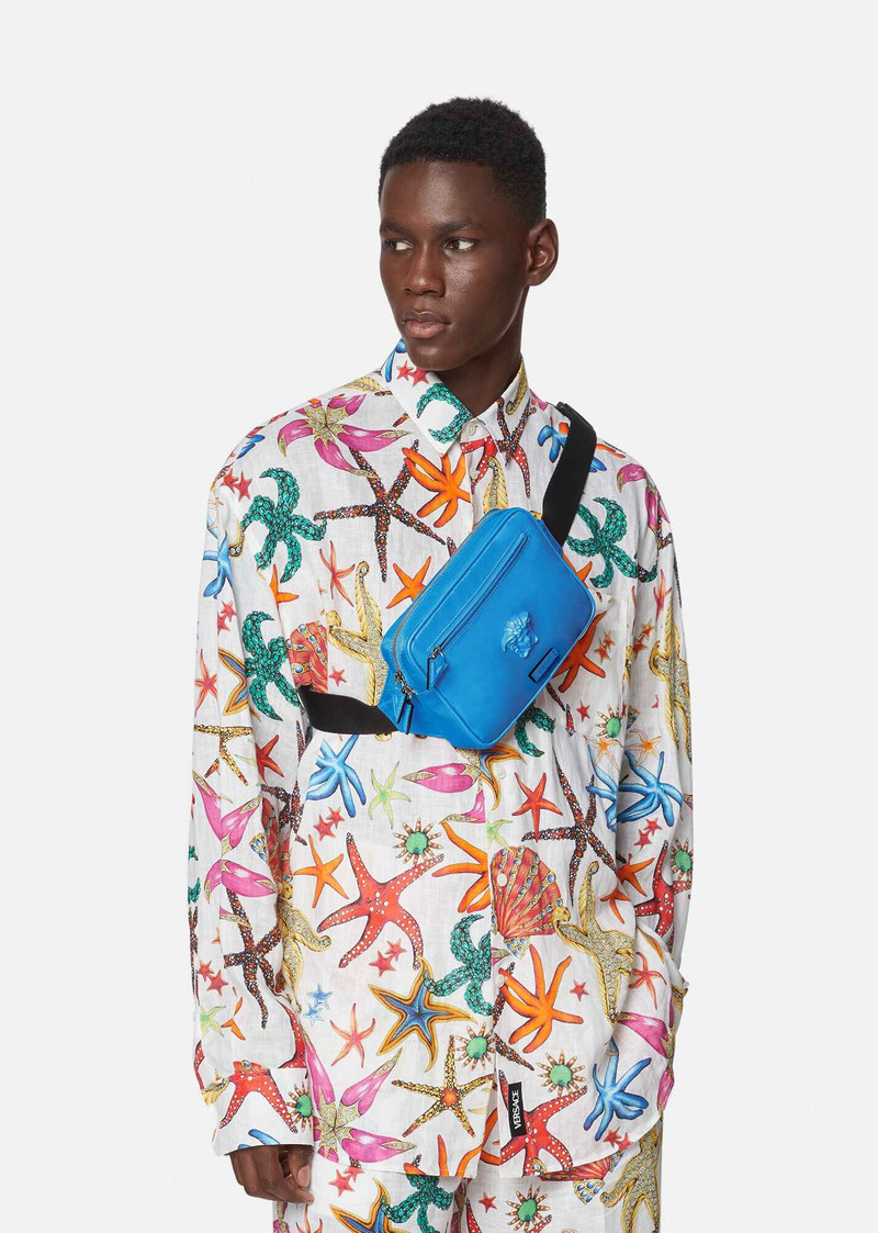 VERSACE La Medusa Nylon Belt Bag outlook
