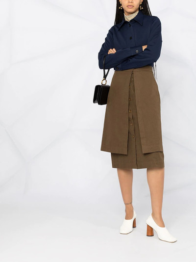 Lemaire layered A-line skirt outlook