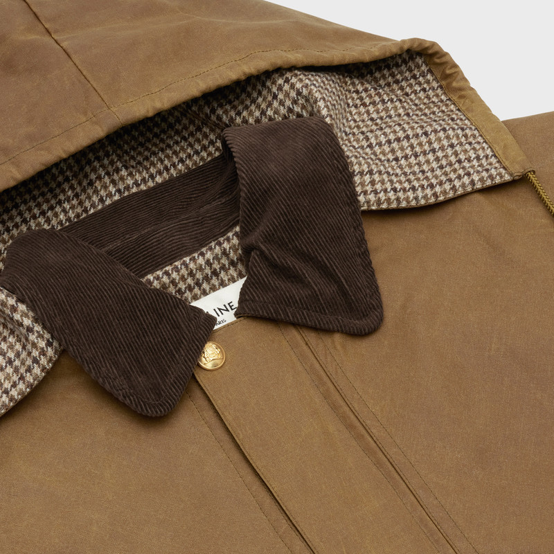 MACFARLANE COAT IN COATED COTTON 4