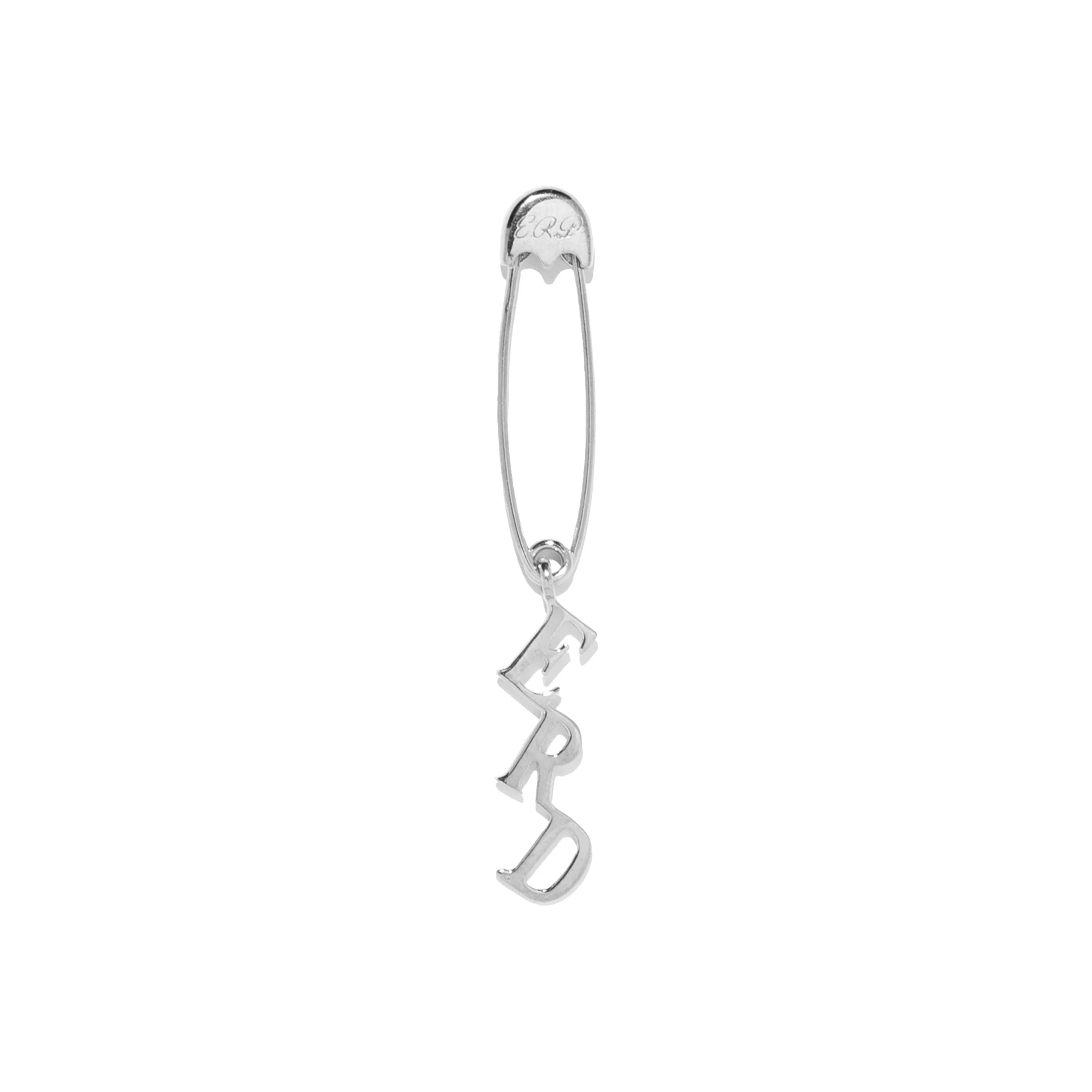 ERD CHARM SAFETY PIN EARRING - 1