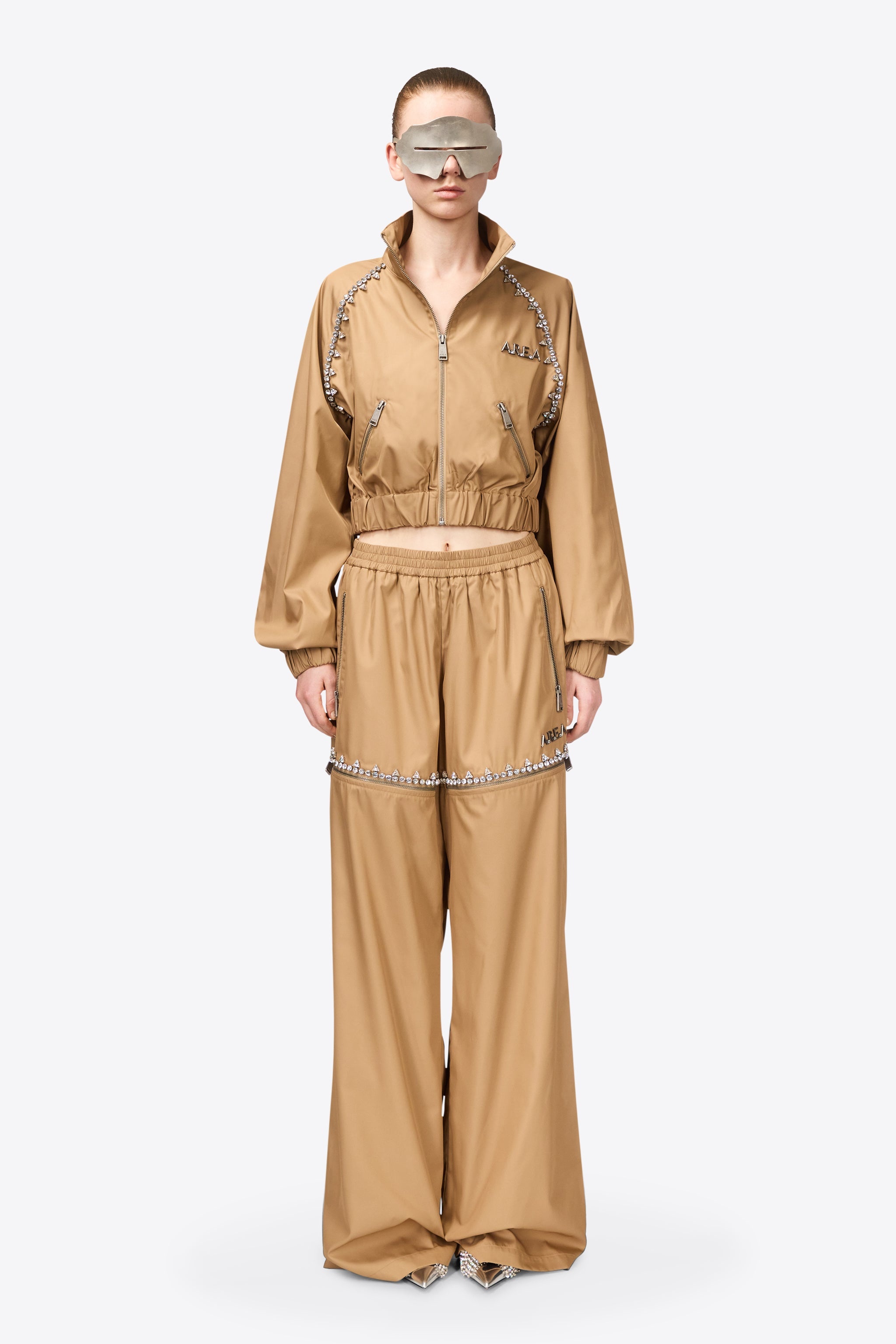 CRYSTAL SLIT TRACK PANT - 4
