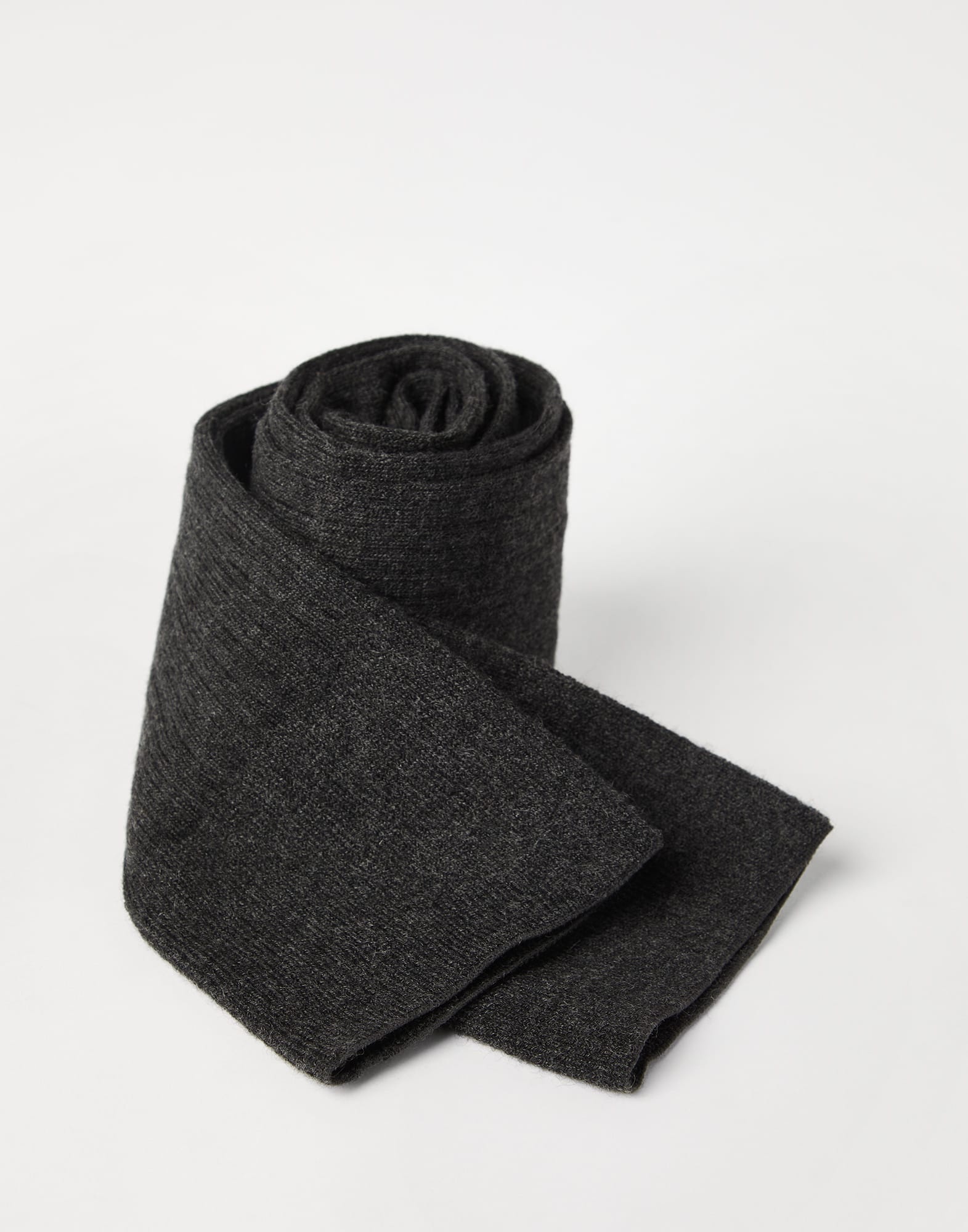 Stretch cashmere rib knit socks - 2
