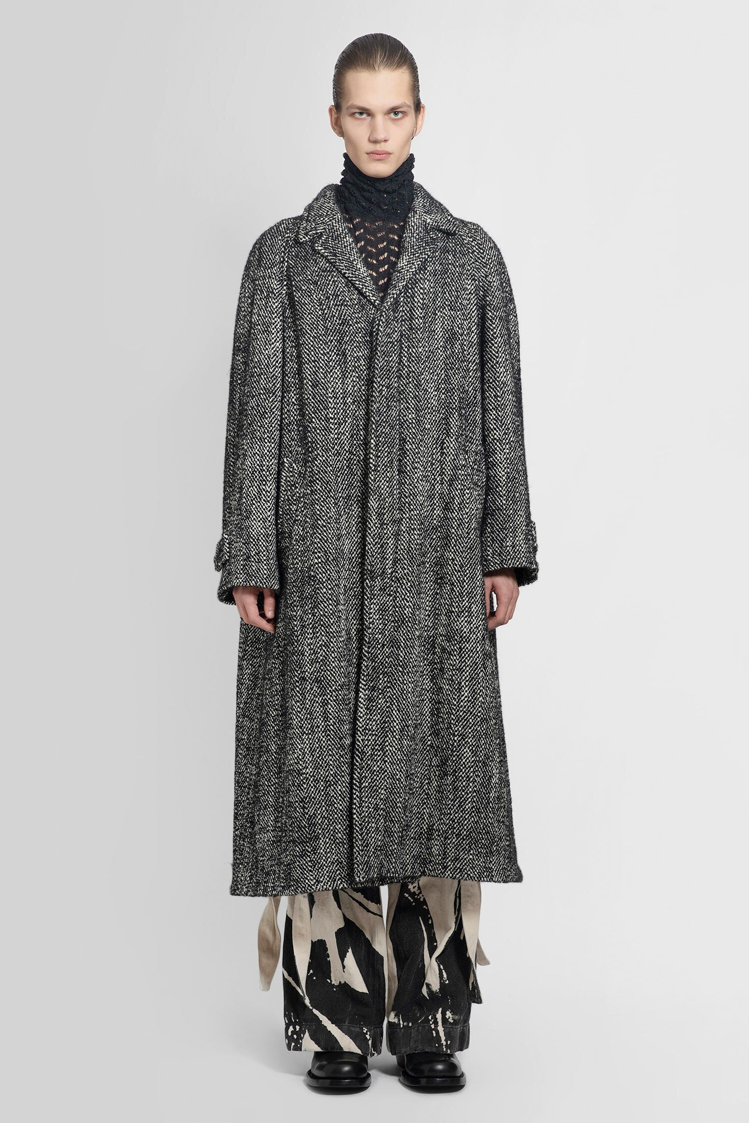 DRIES VAN NOTEN MAN GREY COATS - 2