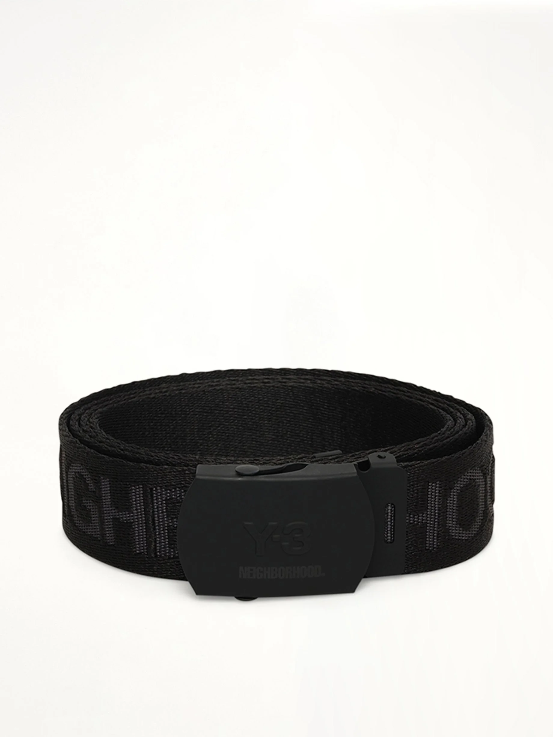 Y-3 X NBHD Cl Belt in Black - 1