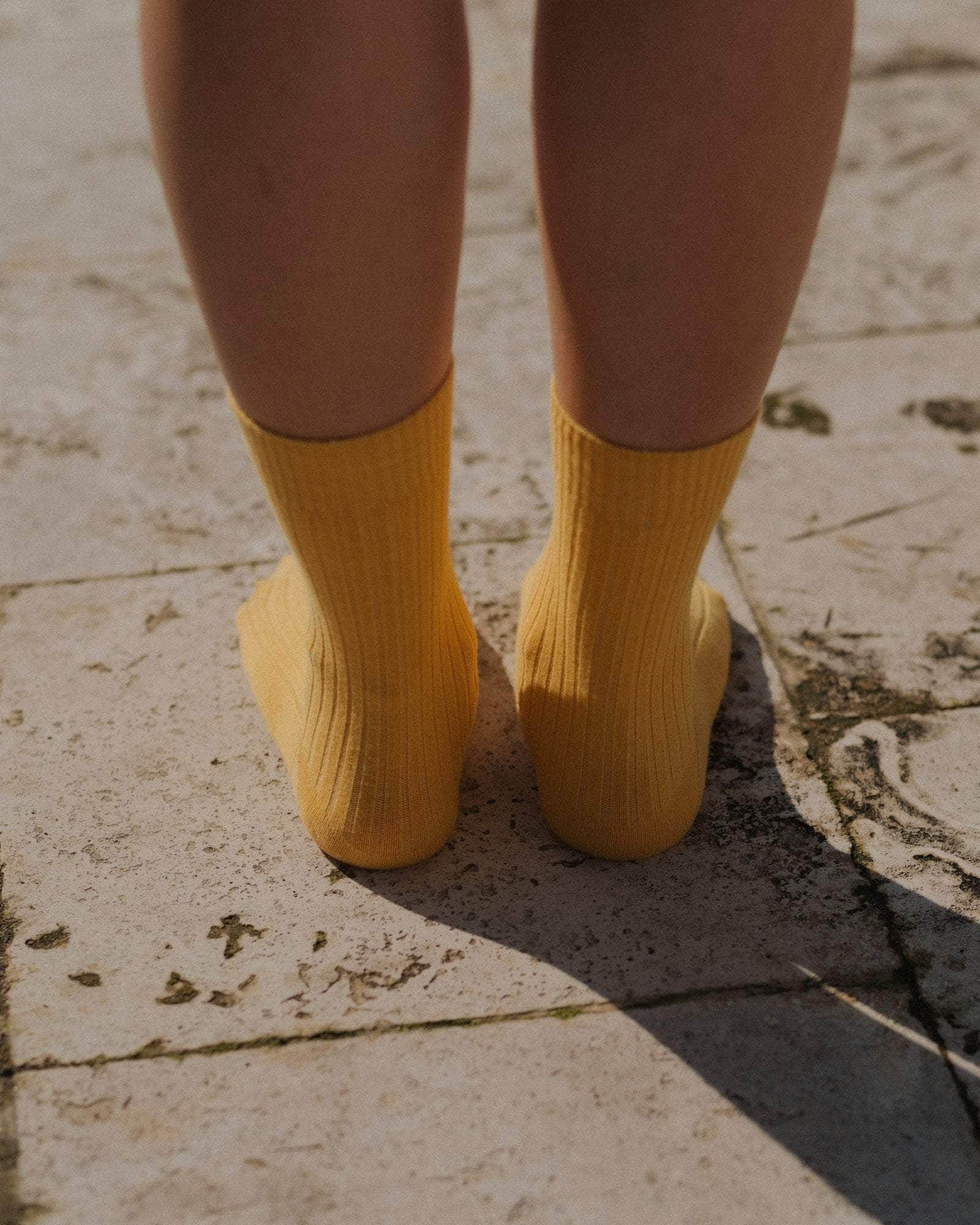 Rib Overankle Socks - Organic Cotton Rib - 3