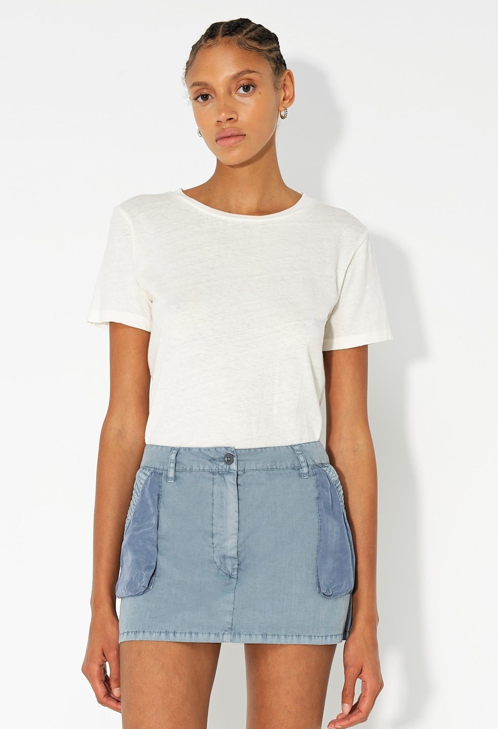 PANELED UTILITY MINI SKIRT - 3