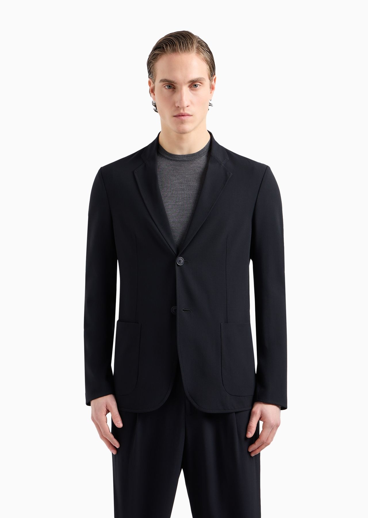 Single-breasted, virgin-wool jacket - 2