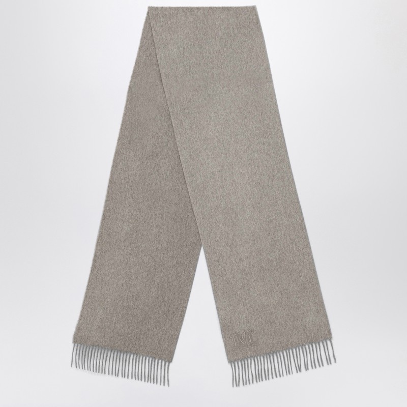 Grey cashmere scarf - 1