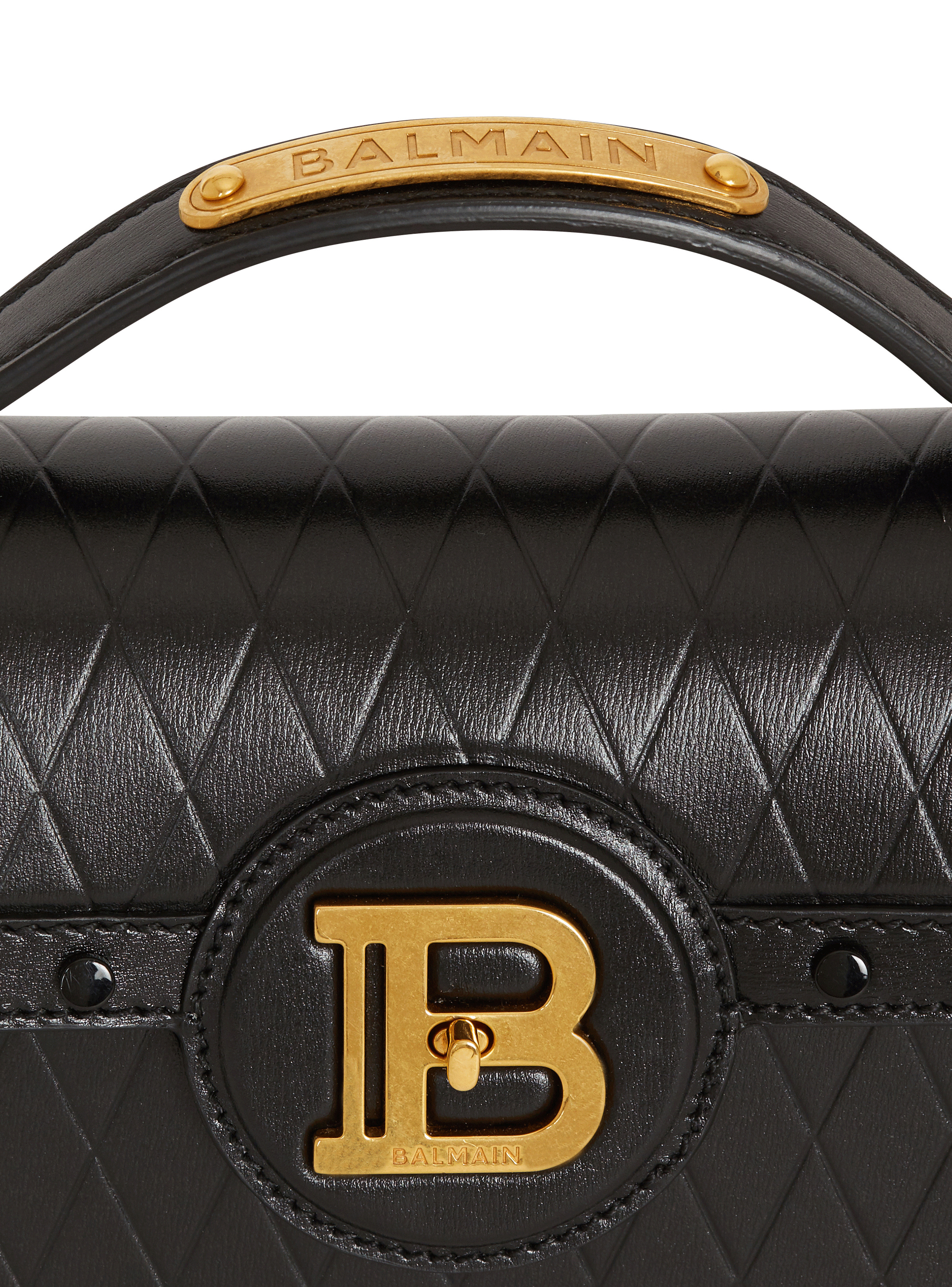B-Buzz Dynasty bag in grid-embossed calfskin - 7