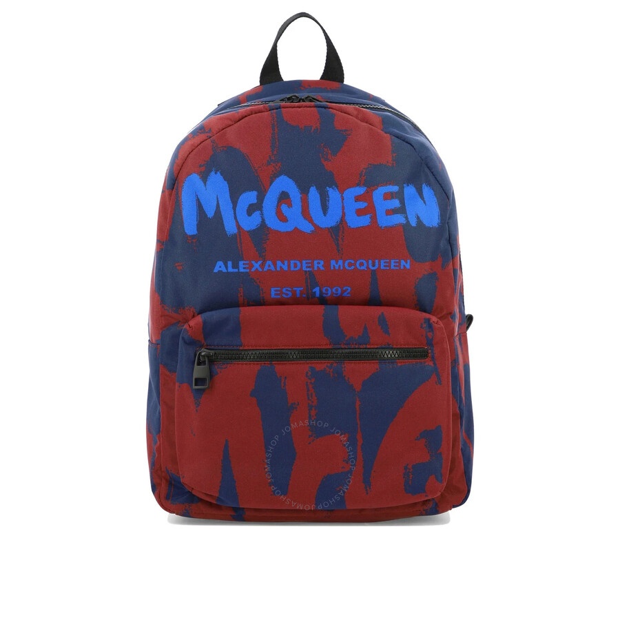 Alexander Mcqueen Graffiti Logo-Print Backpack - 1