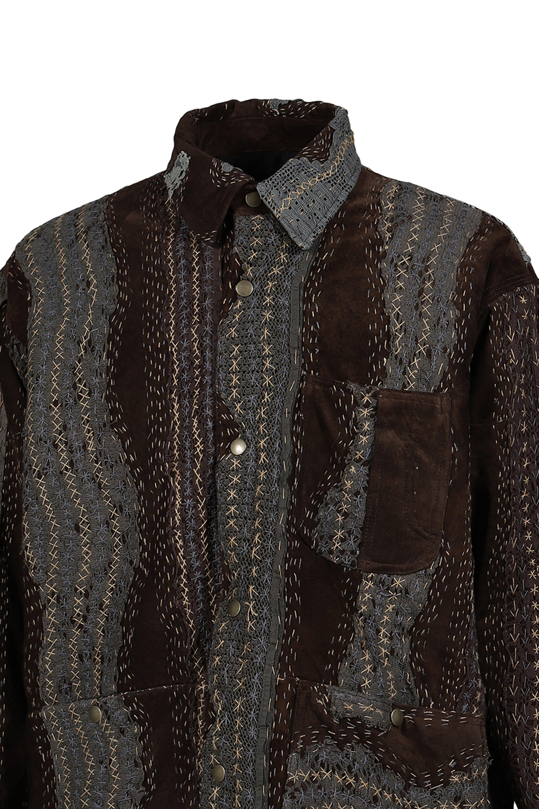RAIN JACKET WADDED / BRW/GRY LACE - 8
