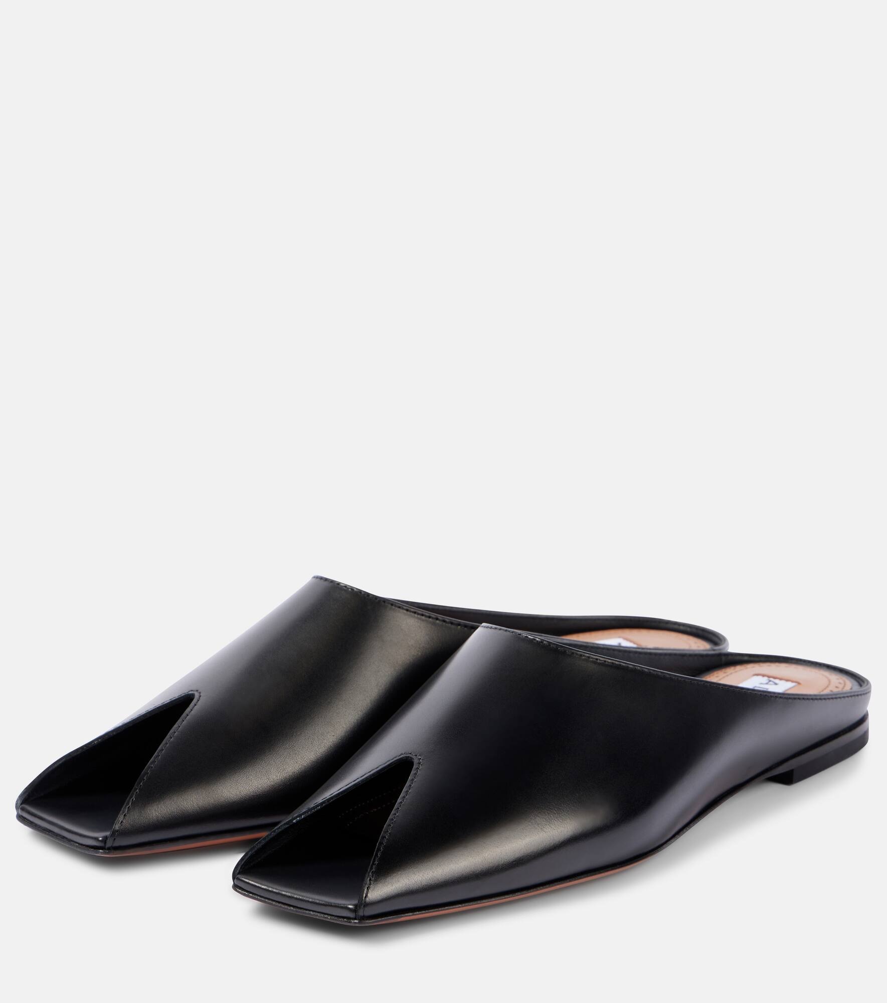 Spike leather mules - 5