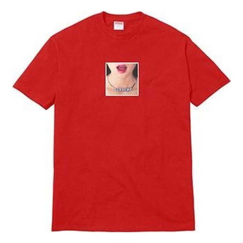 Supreme SS18 Necklace Tee Red Printing Short Sleeve Unisex SUP-SS18-0054 - 1