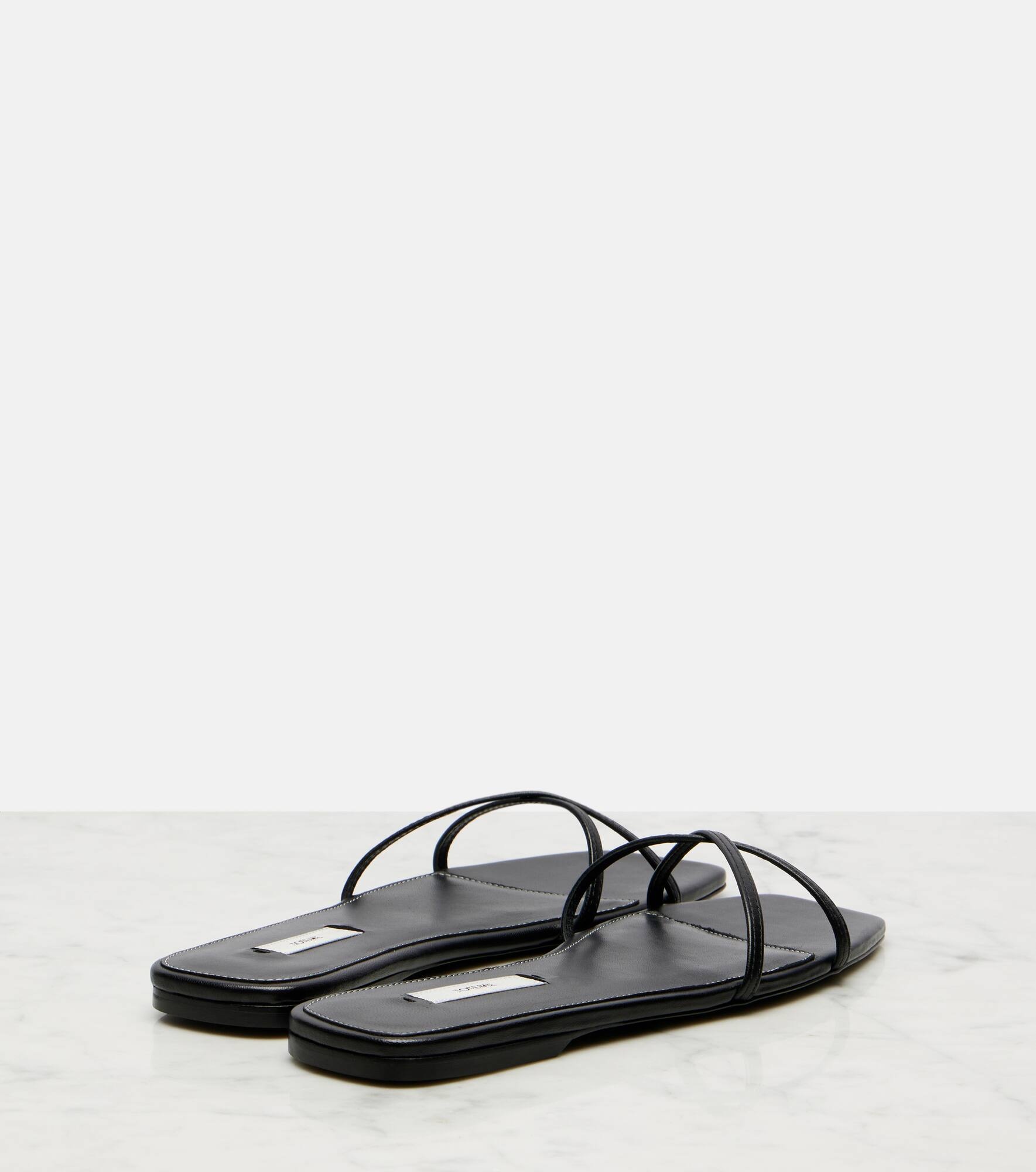 Leather slides - 2