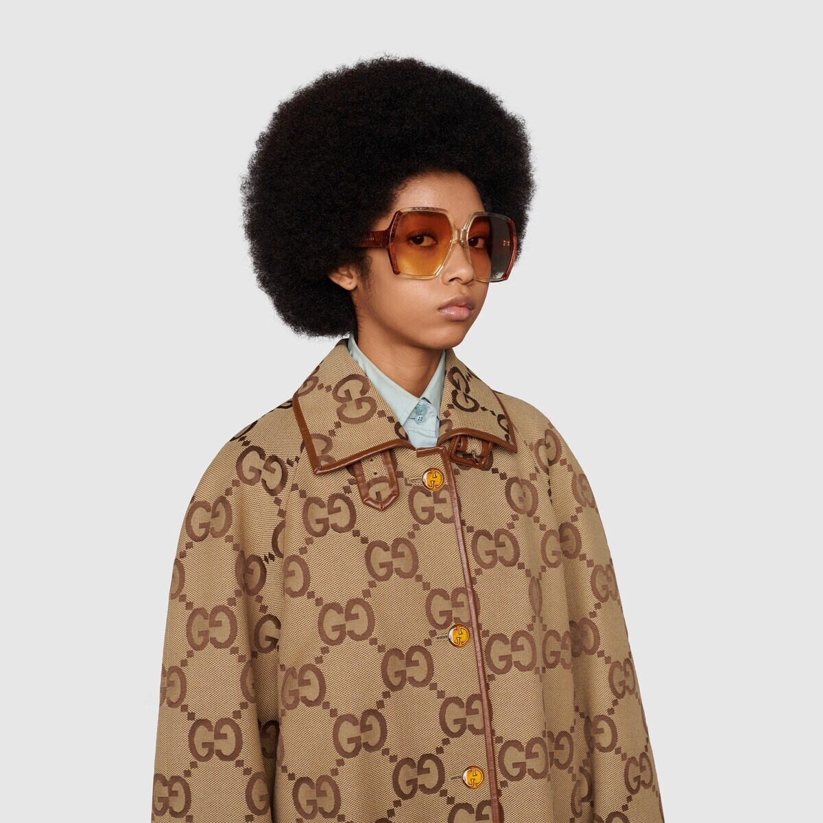 Jumbo GG canvas coat - 5