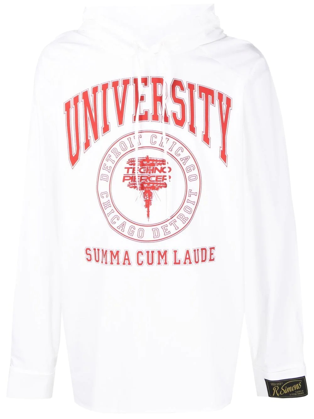 logo-print hoodie - 1