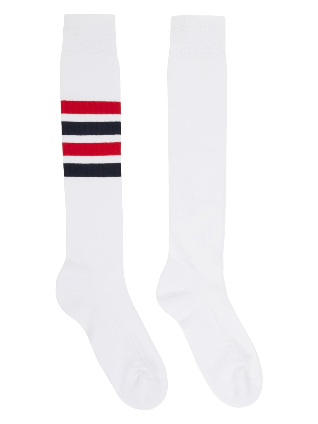 White Striped Socks - 1