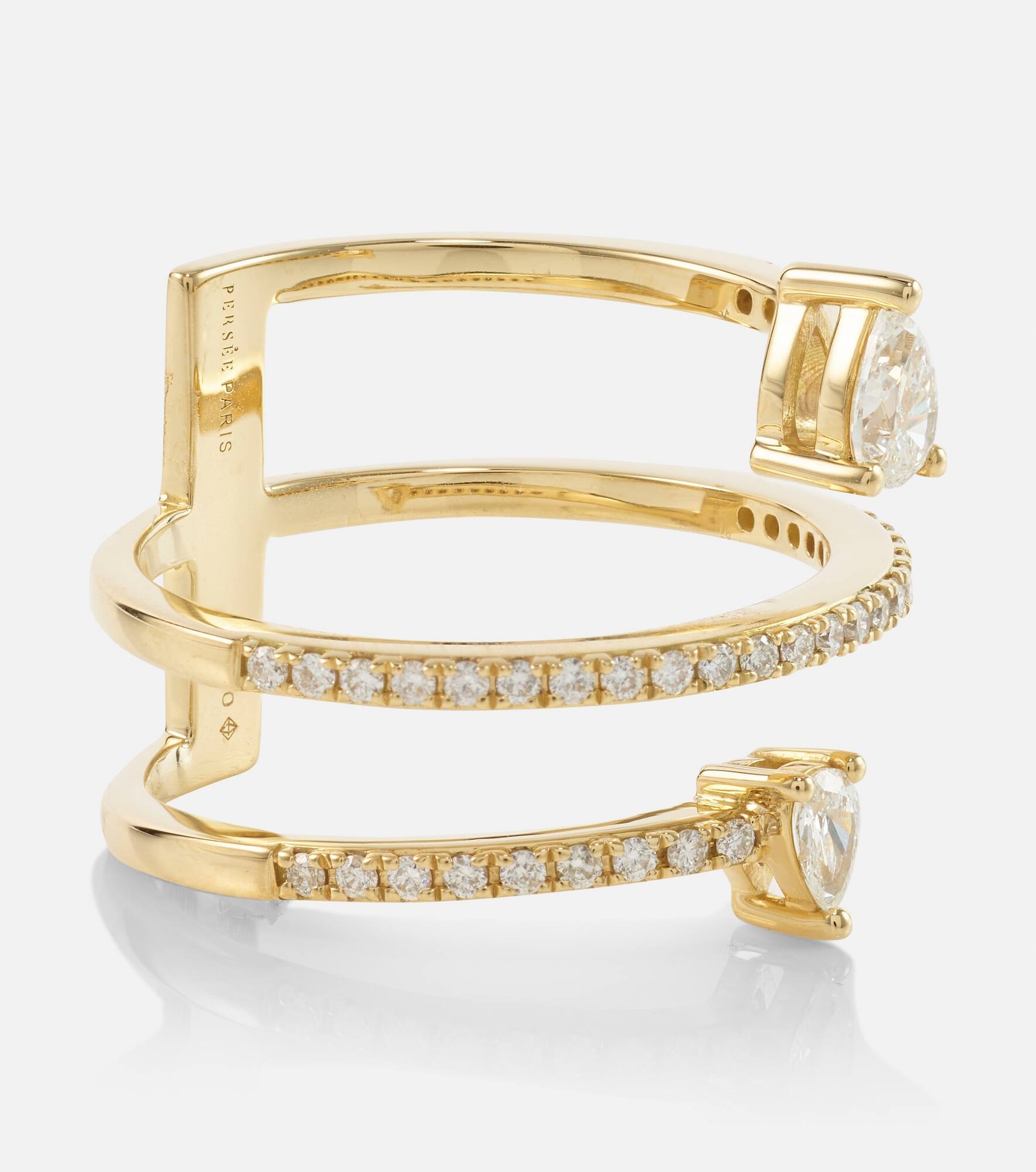 Héra 18kt gold ring with diamonds - 4