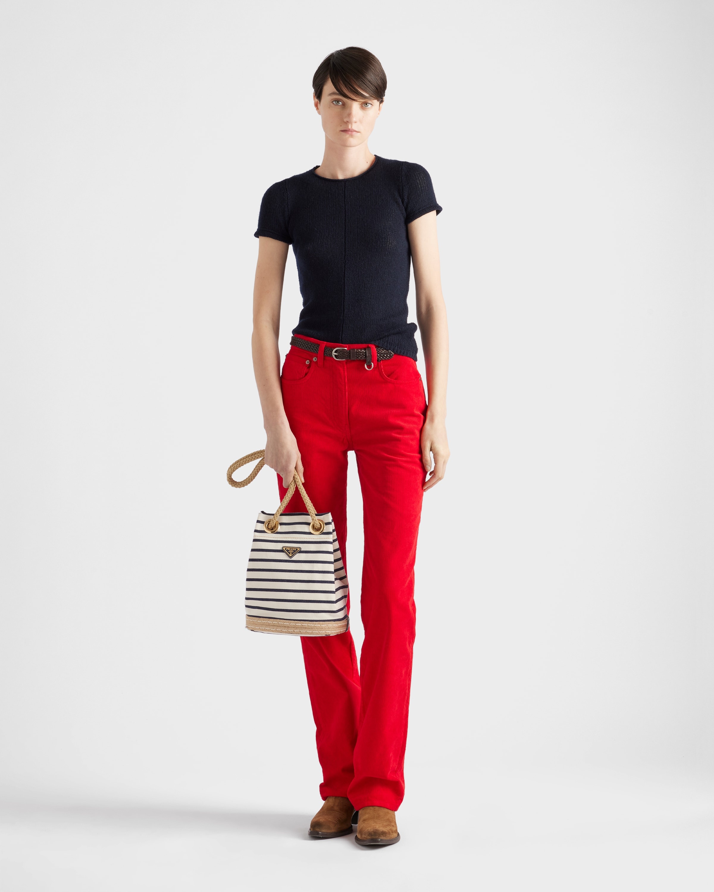 Small fabric bucket bag - 2