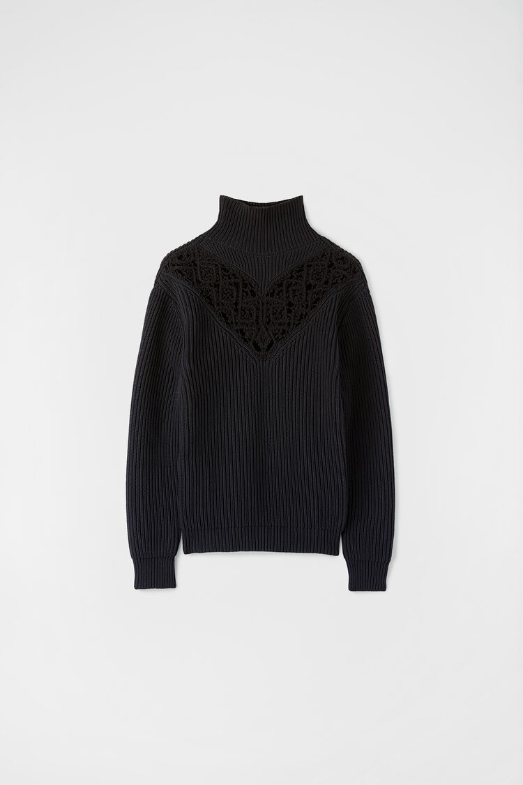 High-Neck Sweater - 1