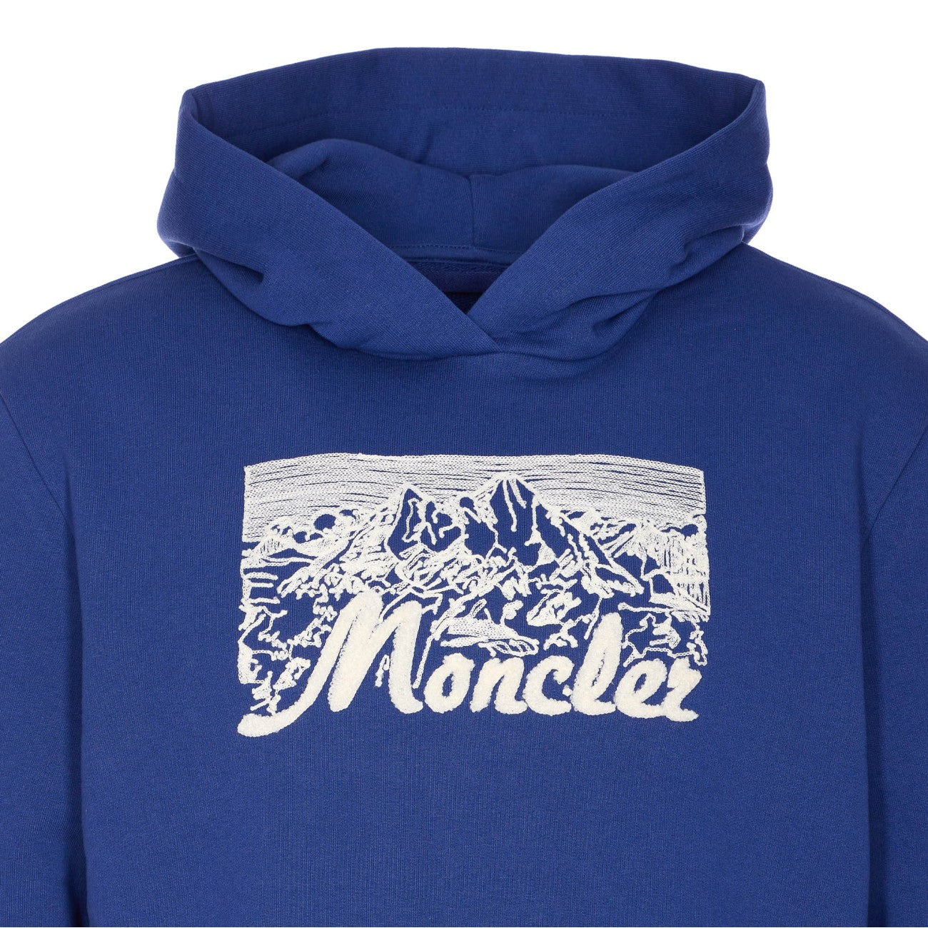 Moncler Men Logo Hoodie With Mountain Print - 4