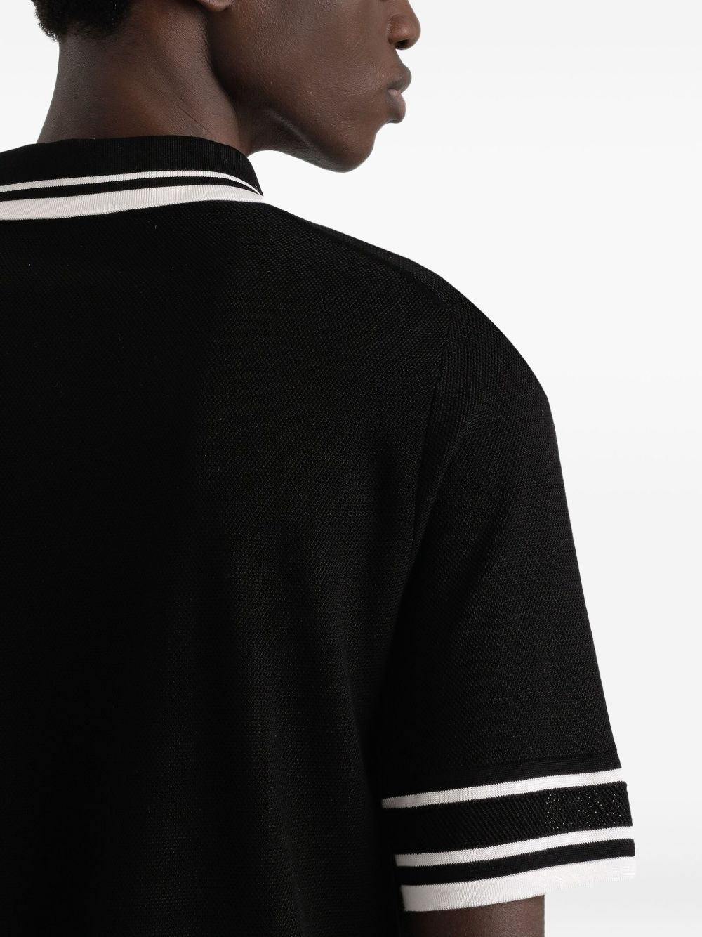 contrast-trim polo shirt - 4