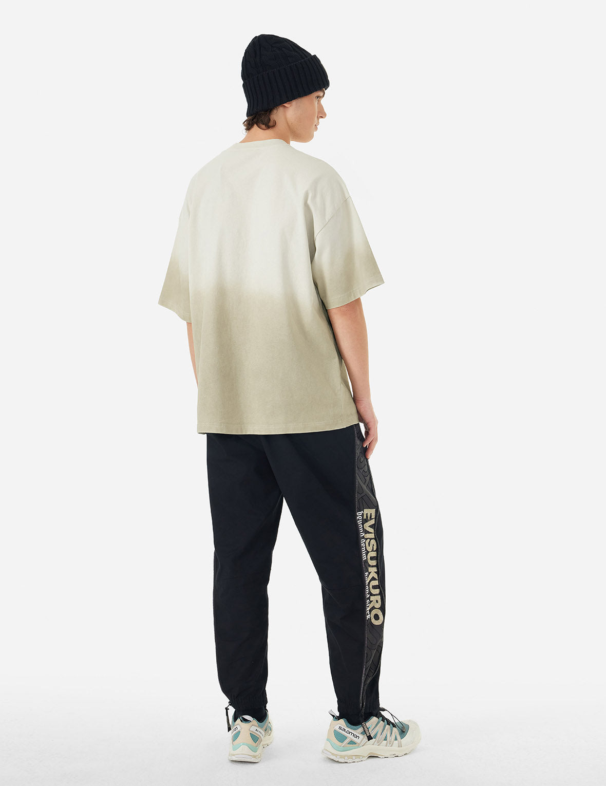 Tie-dye Logo Print and Embroidery Oversized T-shirt - 8