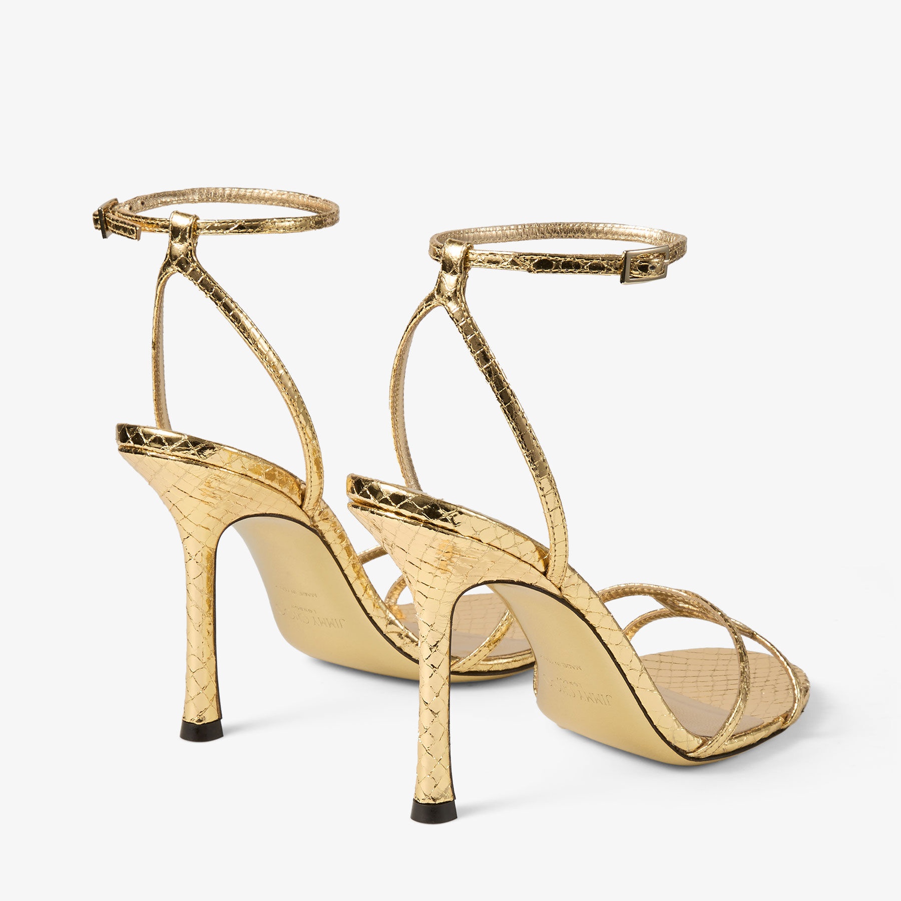 Leo 100
Gold Candy Wrap Leather Sandal - 6