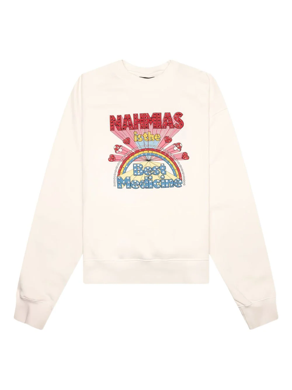 rainbow-graphic sweatshirt - 1