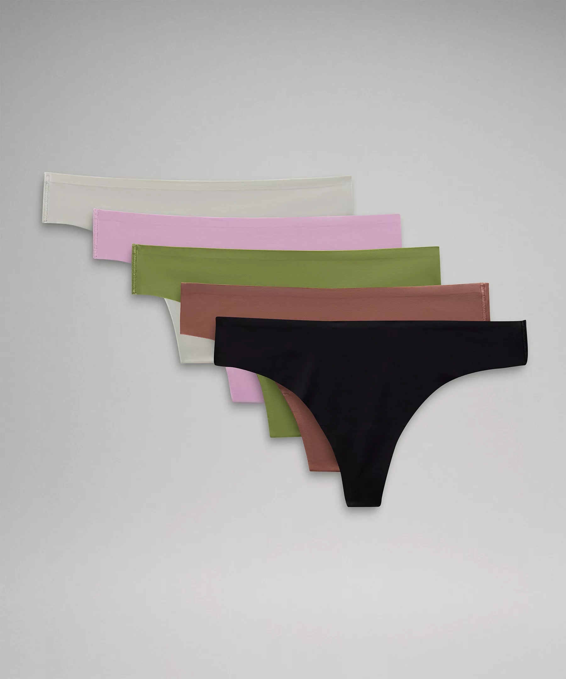 InvisiWear Mid-Rise Thong Underwear *5 Pack - 1