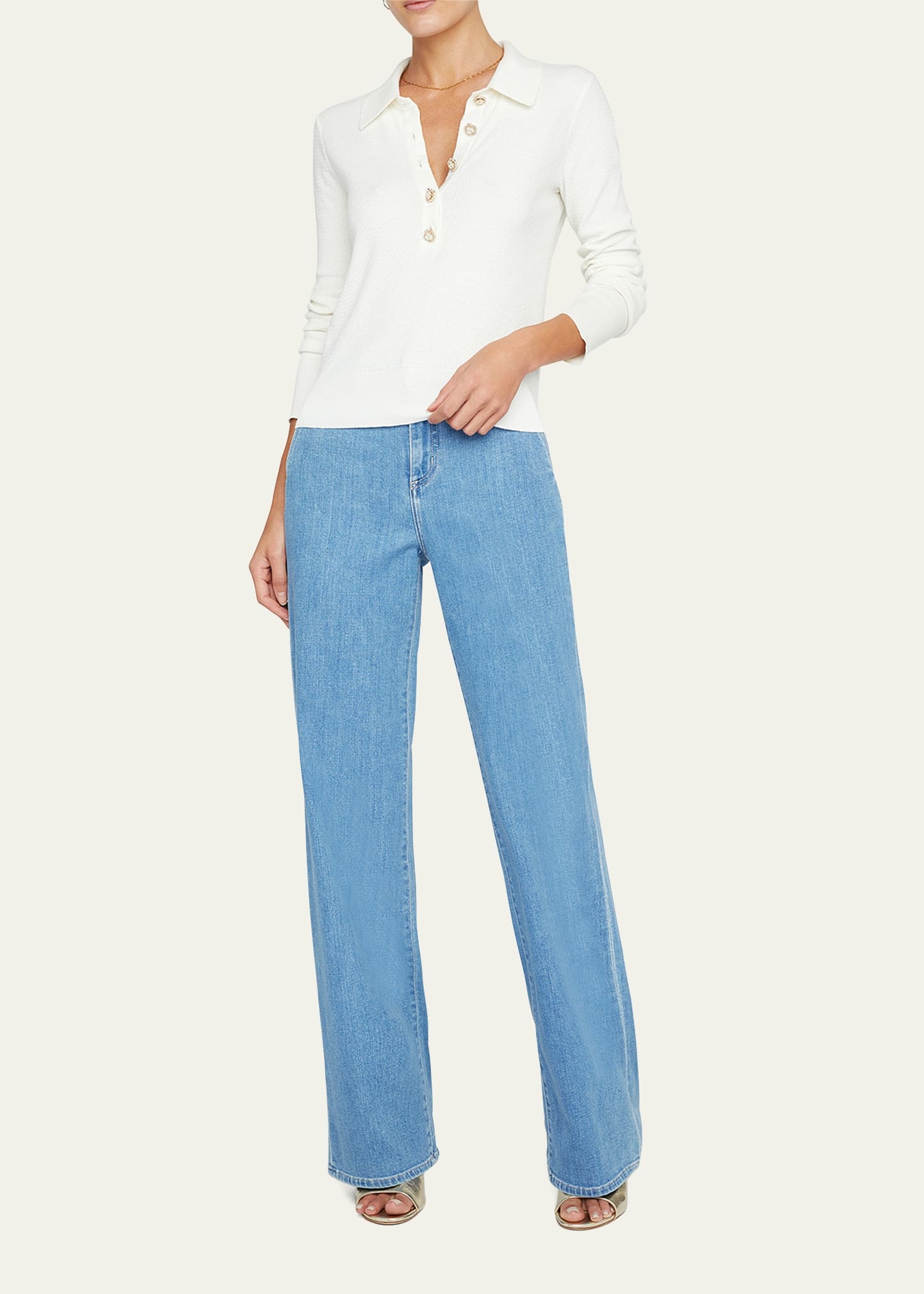 Sterling Jewel-Button Sweater - 2