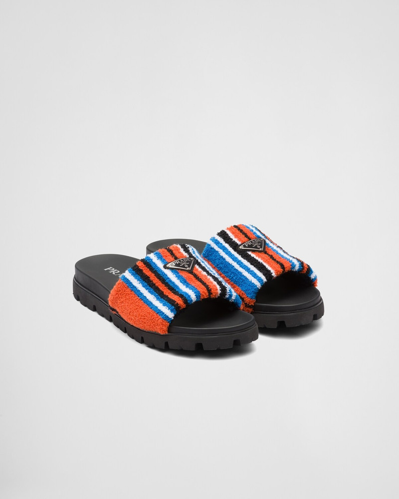 Prada Terry cloth slides outlook