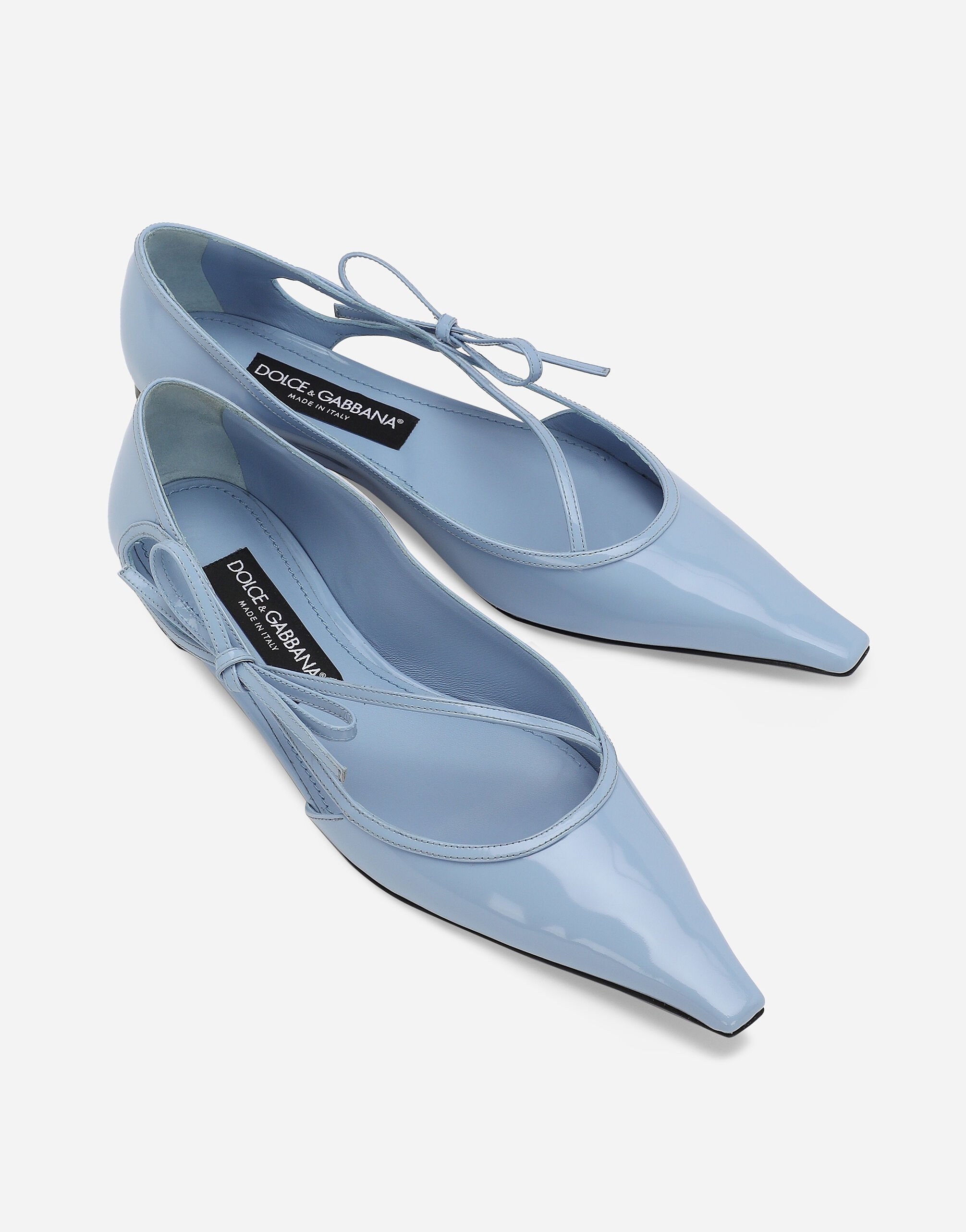 Polished calfskin ballet flats - 5