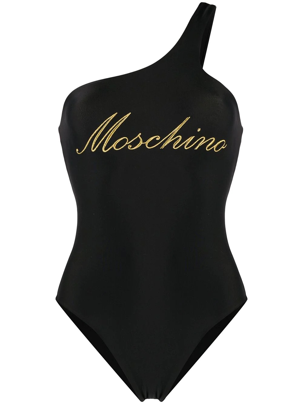 embroidered logo swimsuit - 1