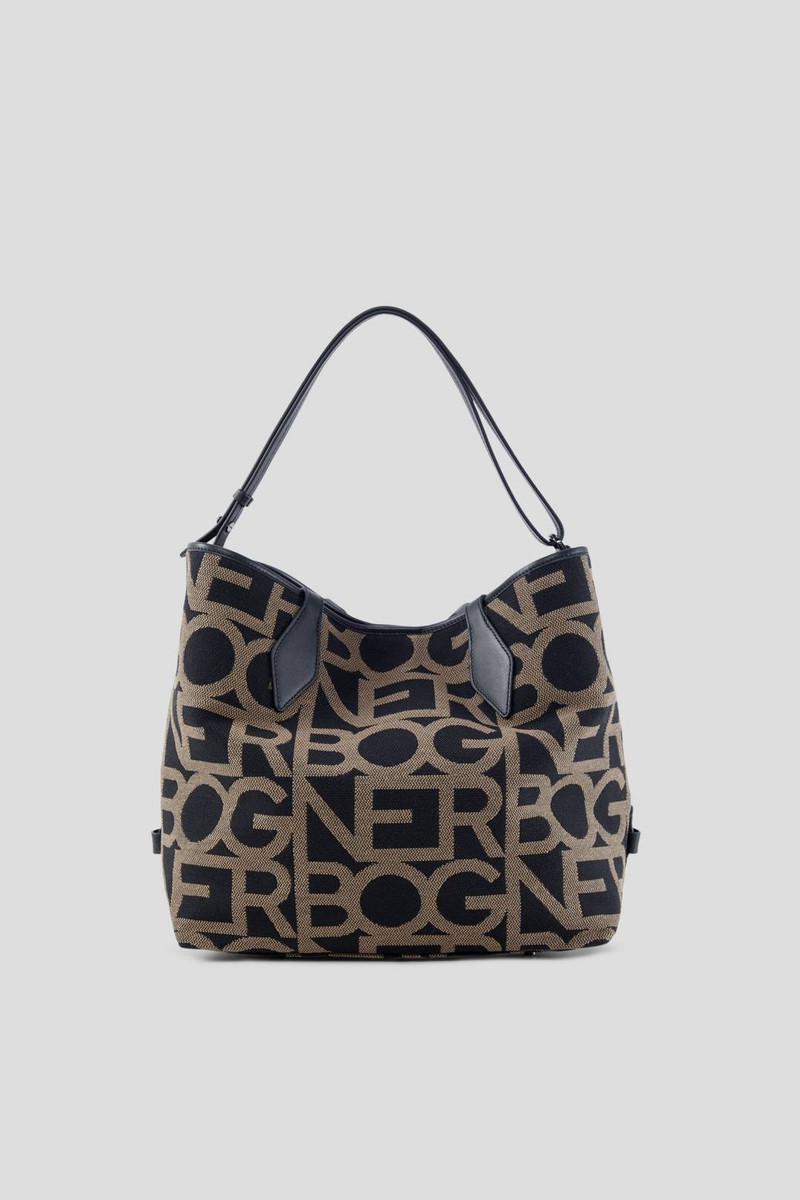 PANY JANE HOBO BAG IN BLACK/BROWN 3
