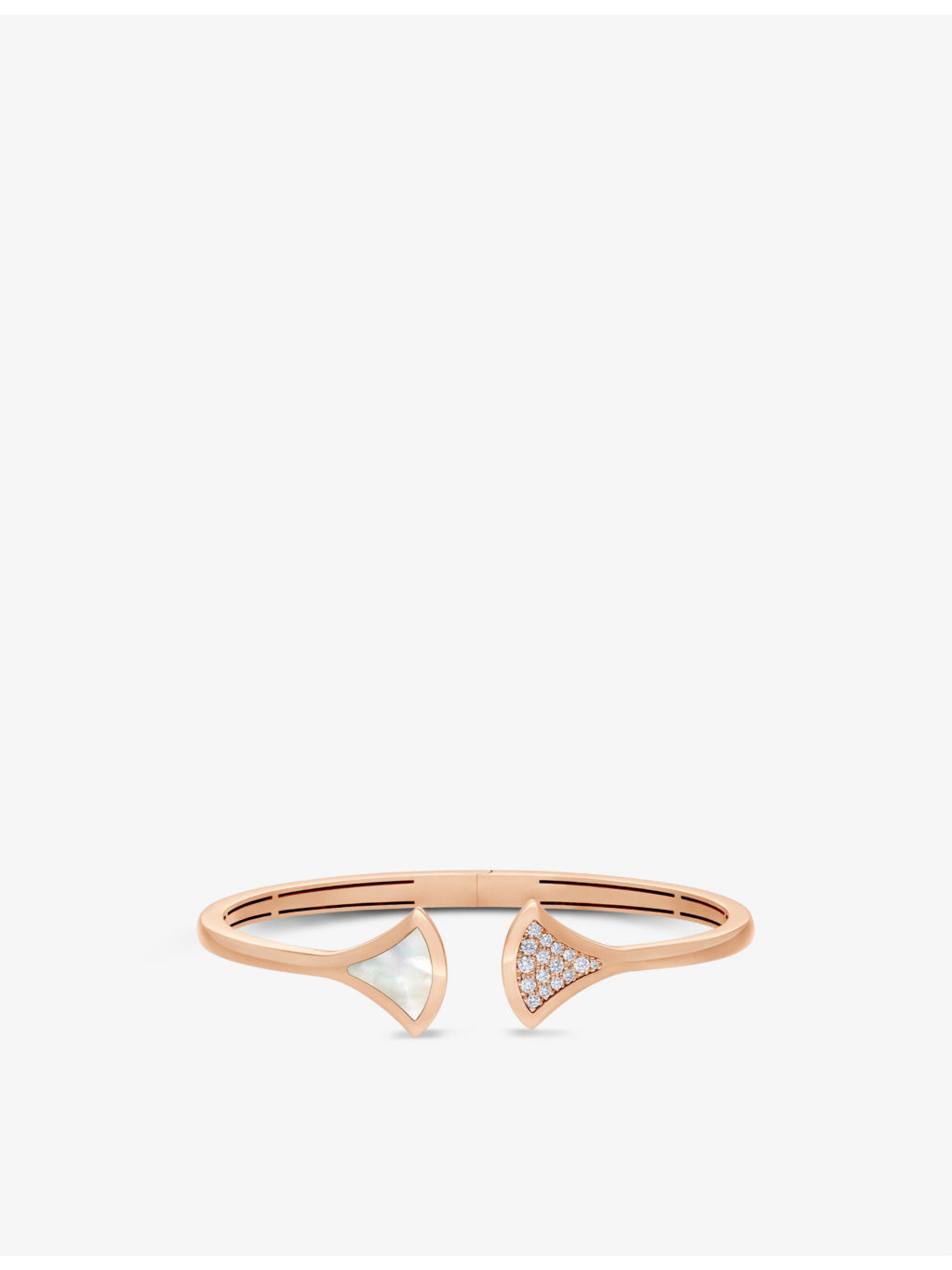 Diva's Dream 18ct rose-gold, mother-of-pearl and 0.16ct brilliant-cut diamond bracelet - 2