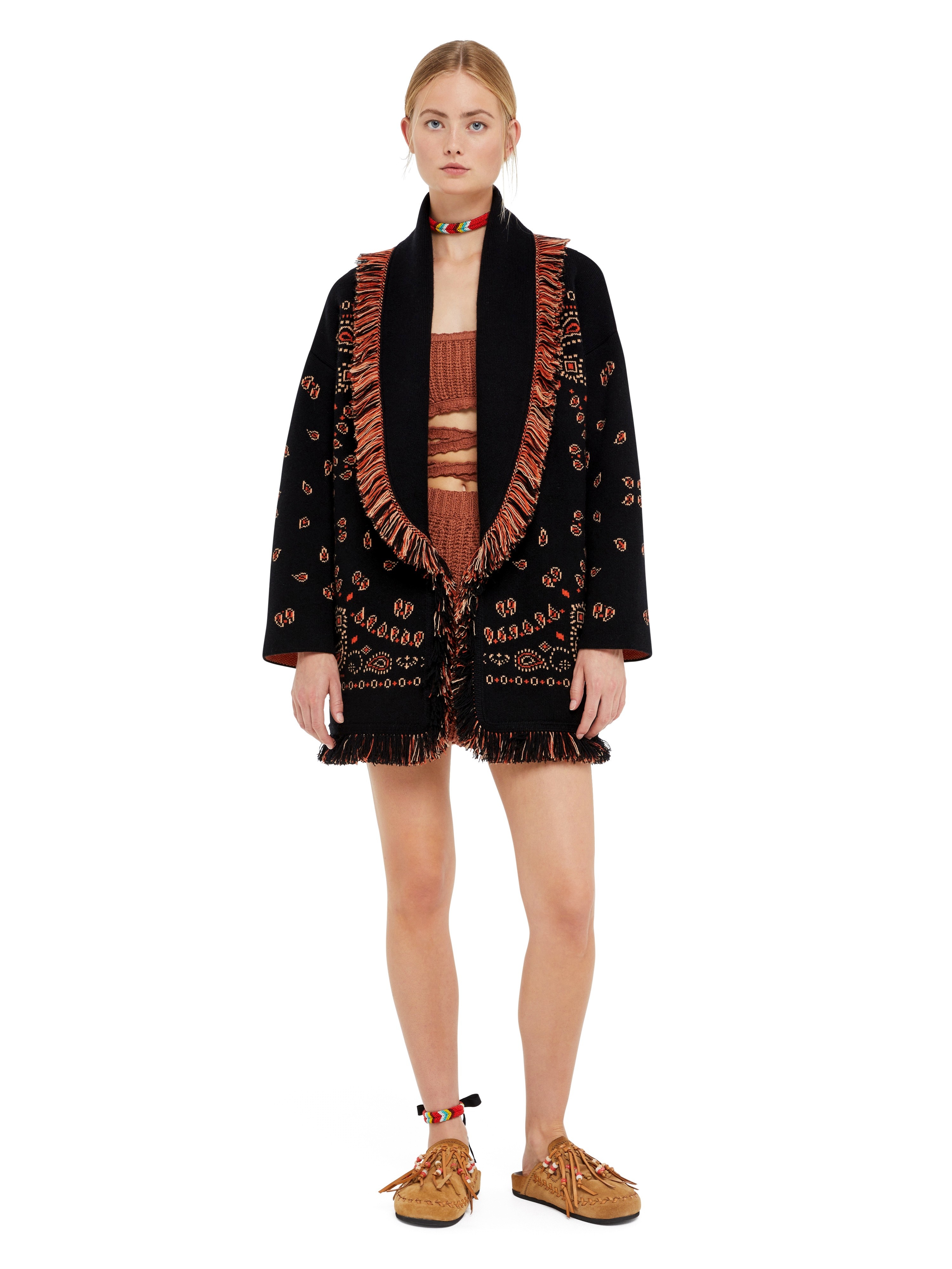 Bandana Jacquard Cardigan - 2