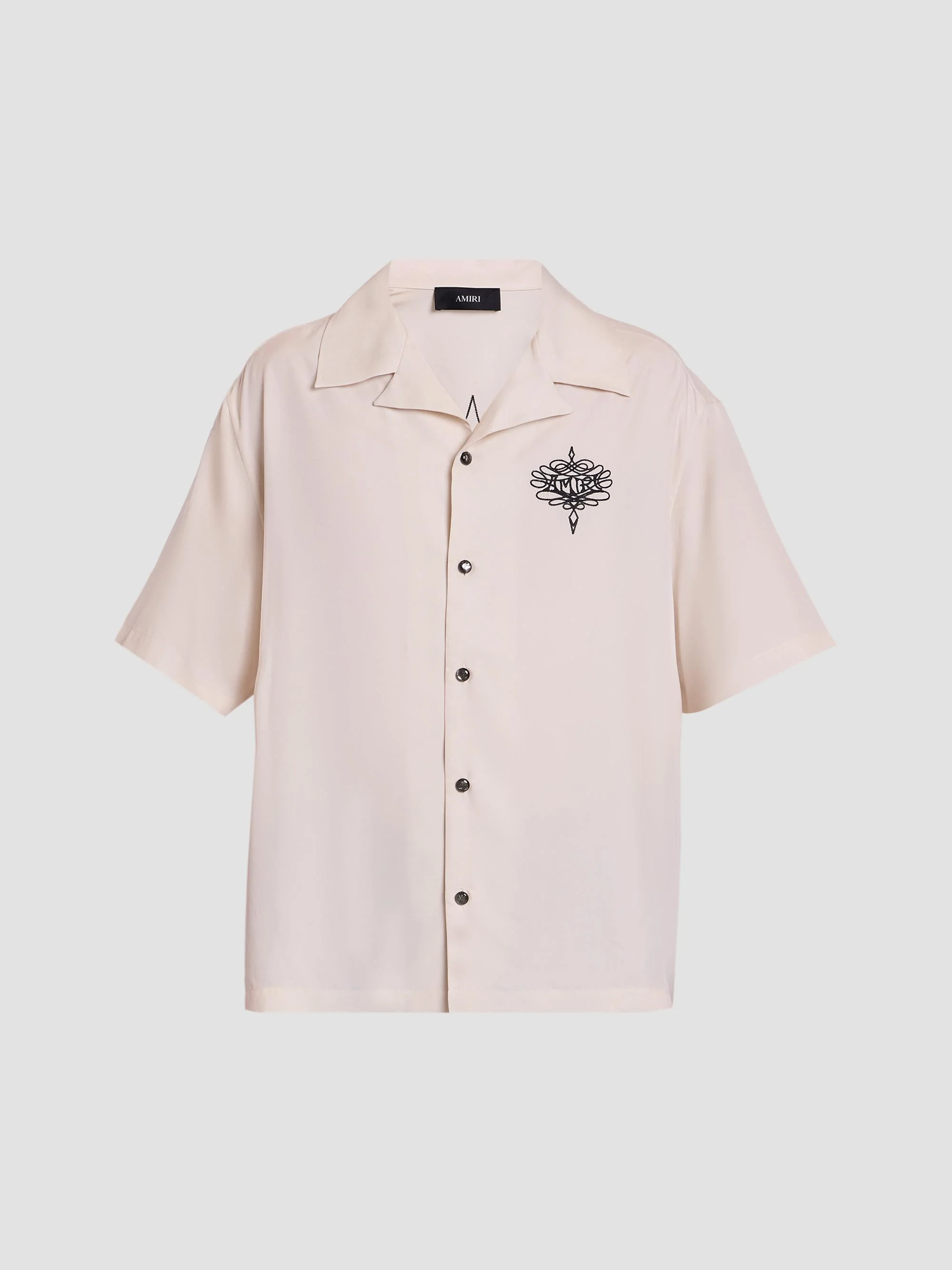 Men's Lasso Logo-Embroidered Camp Shirt - Alabaster - 1