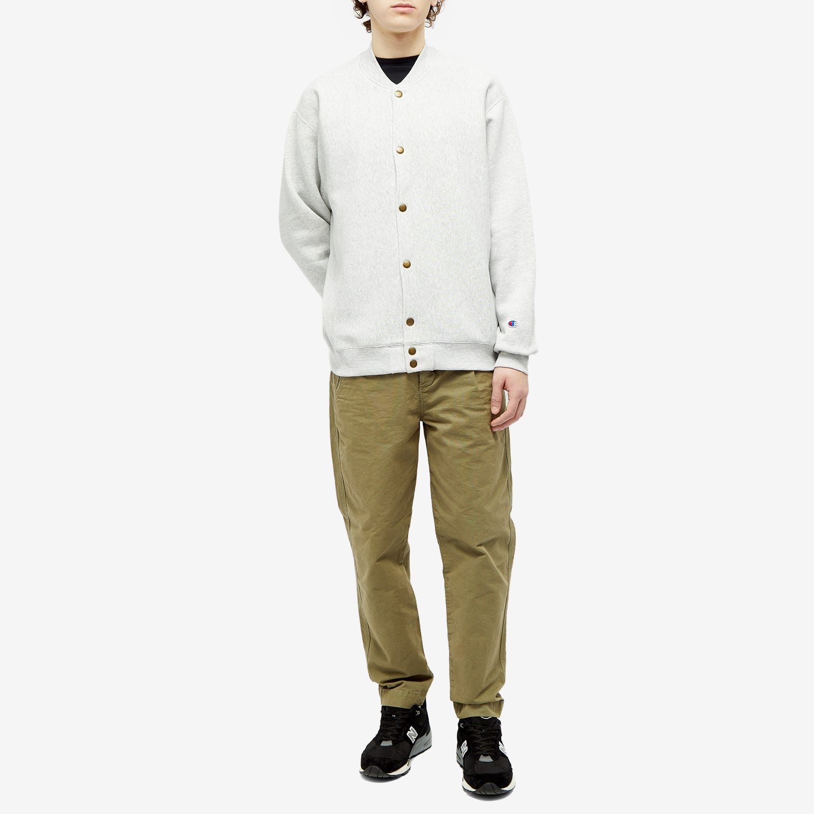 Champion Reverse Weave Snap Front Bomber Sweat - 4