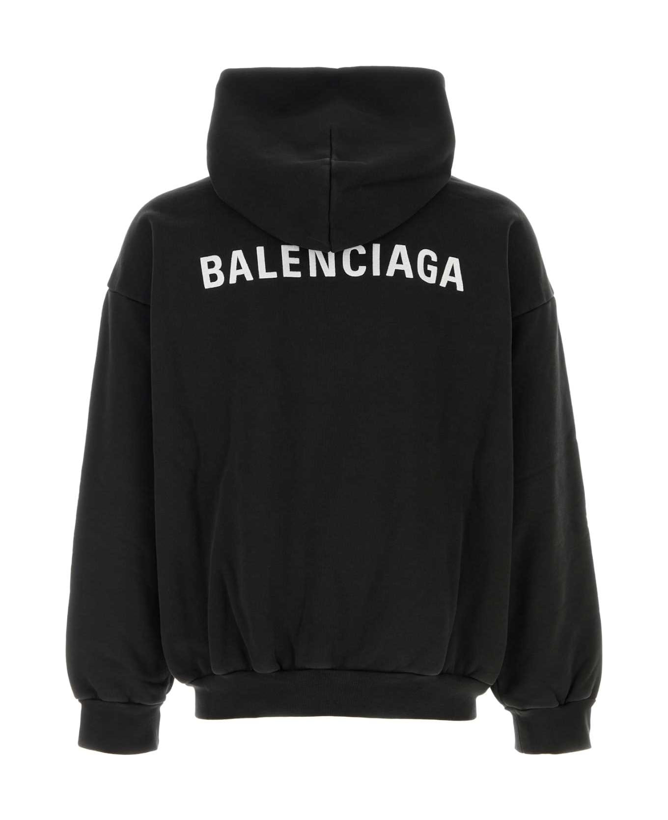 Black Cotton Sweatshirt - 2
