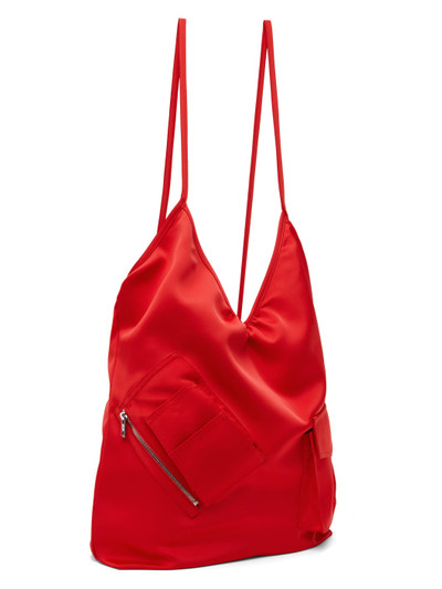 We11done Red Pocket Touch Tote outlook