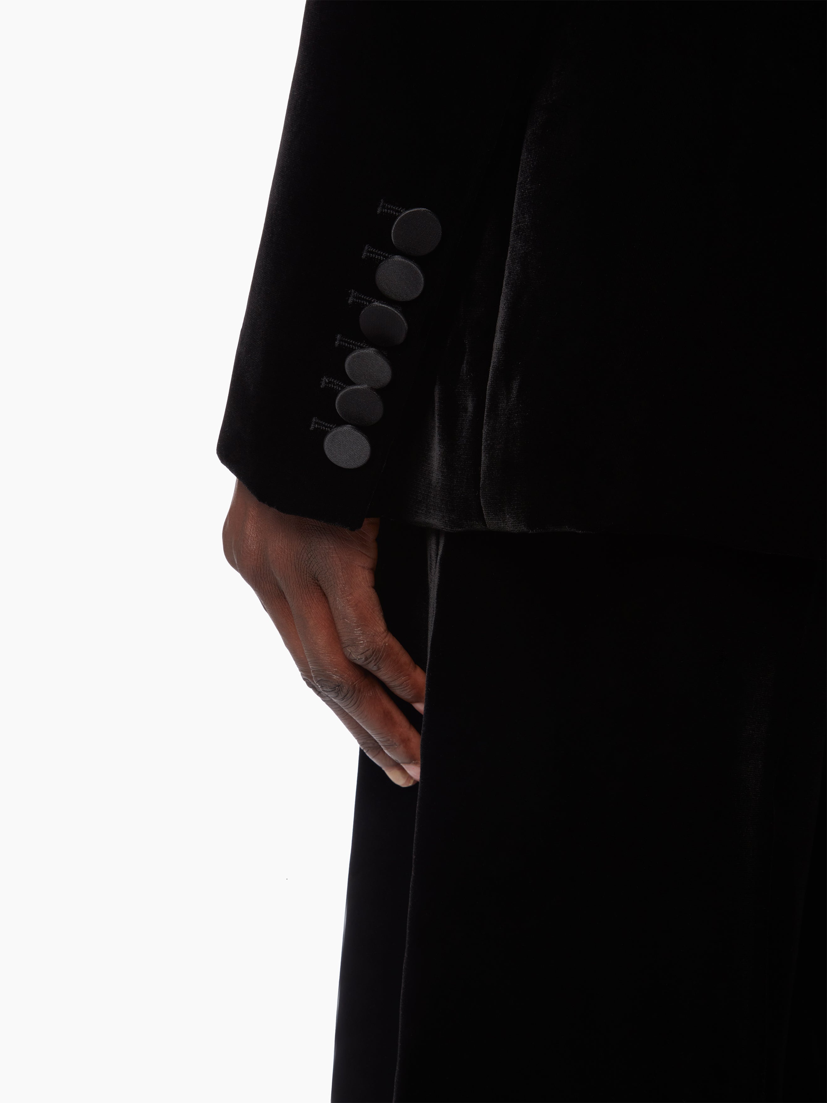 DOUBLE-BREASTED BLAZER IN VELVET - 3