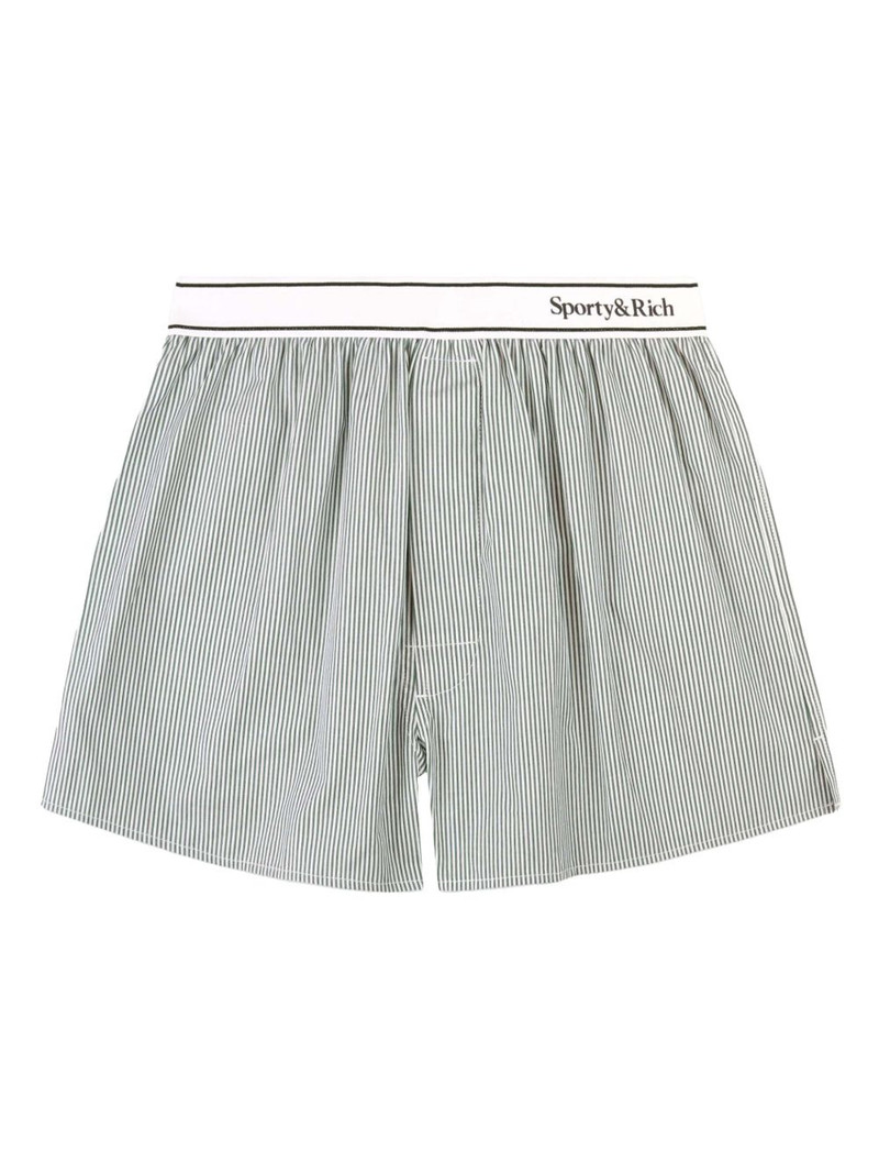 striped waistband shorts 1