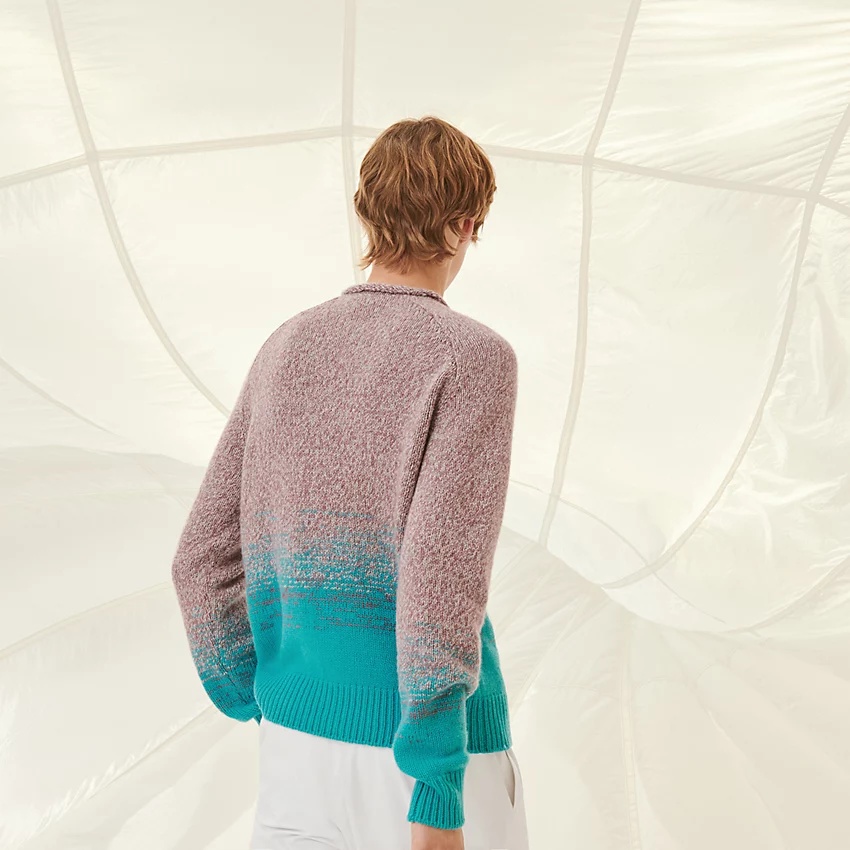 "Mouline ombre" crewneck sweater - 2