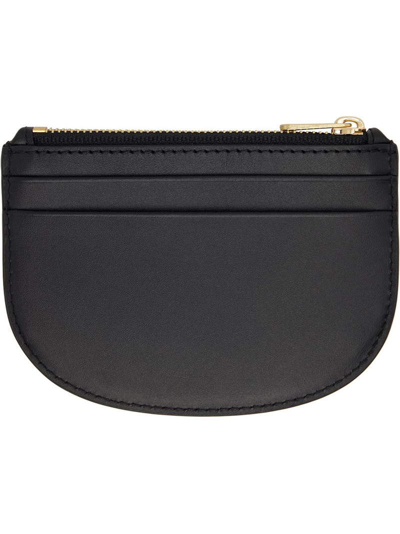 A.P.C. Black Demi-Lune New Coin Card Holder outlook
