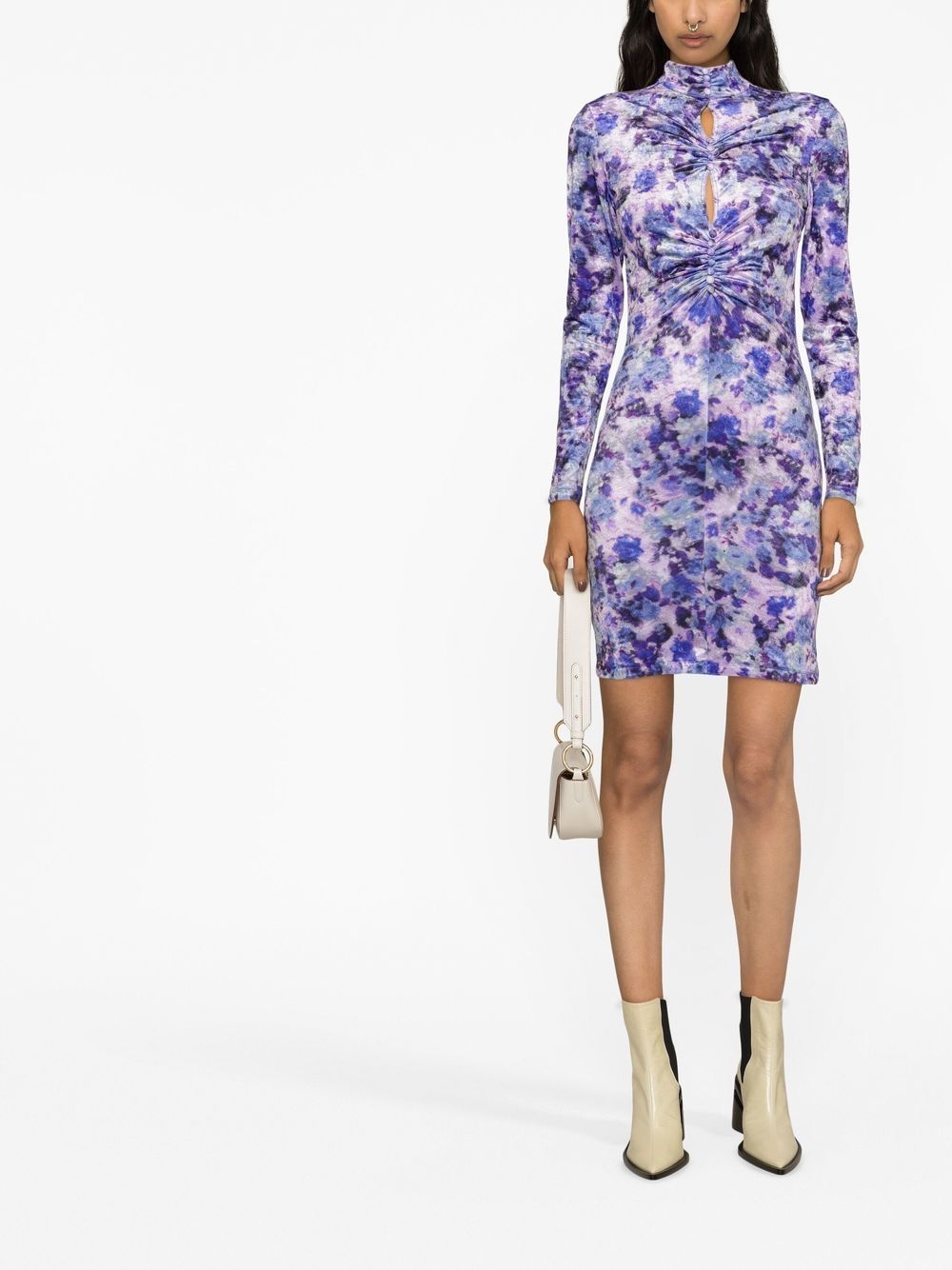 abstract-print minidress - 2