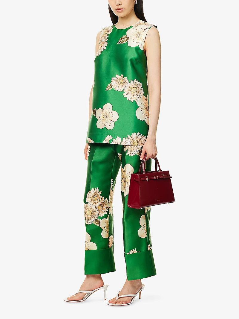 ALÉMAIS Sage Floral Woven Top outlook