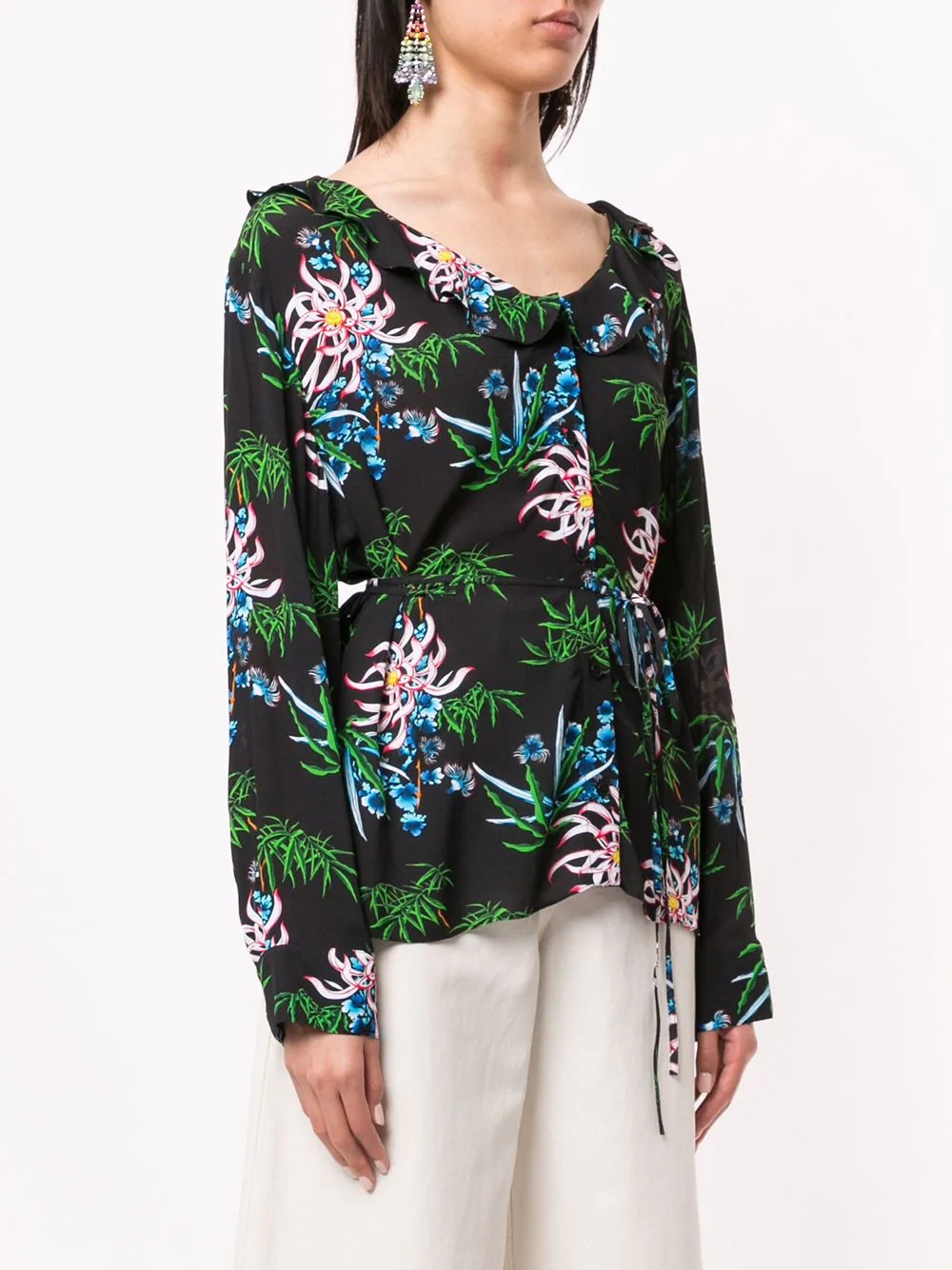 Sea Lily-print shirt - 3