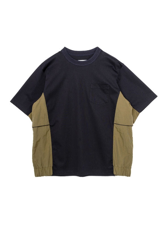 Taslan Nylon x Cotton Jersey T-Shirt - 1